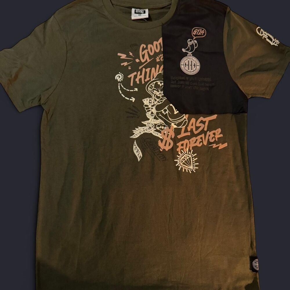 GTL4 “Good Things Don’t Last Forever” Tee (Olive, Size S)